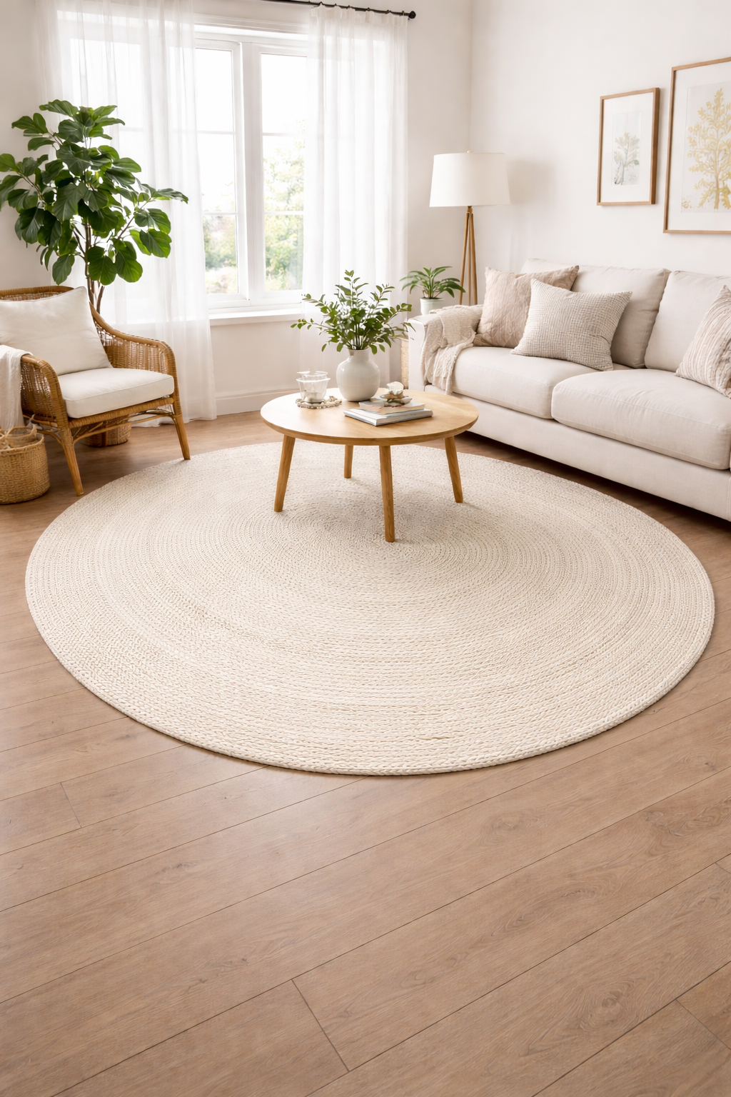 Handmade Jute Rug – Round Rug