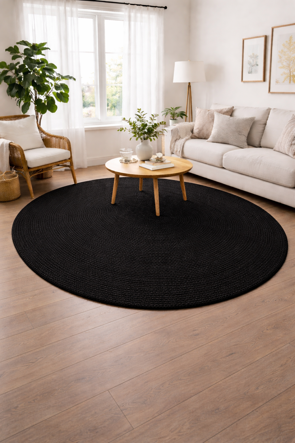 Handmade Jute Rug – Round Rug