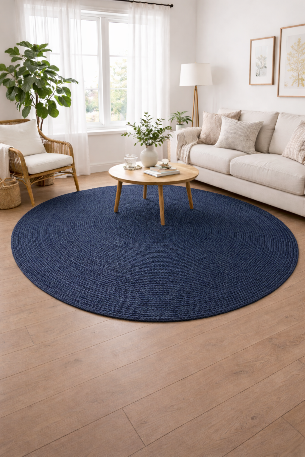 Handmade Jute Rug – Round Rug